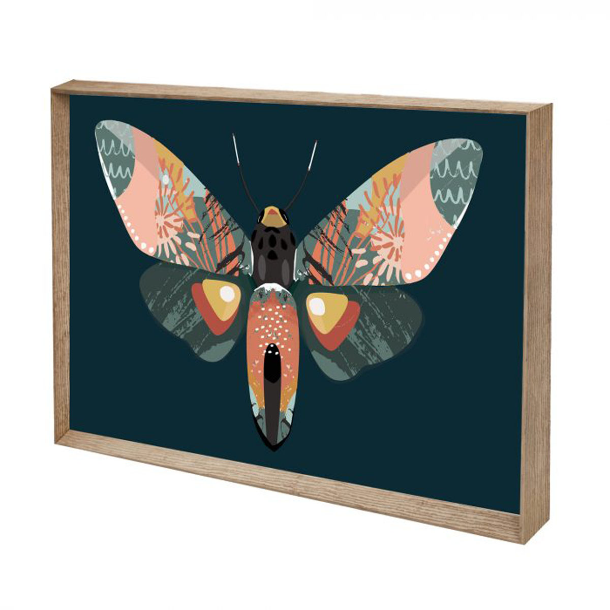 Mosaic Moth Teal 2