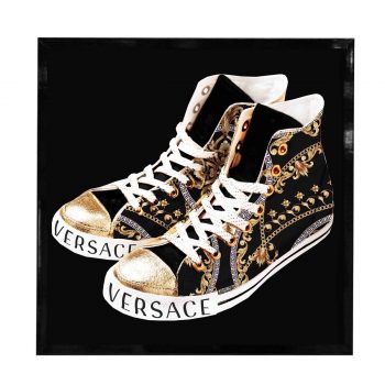 Versace Shoes Black Front Blk W